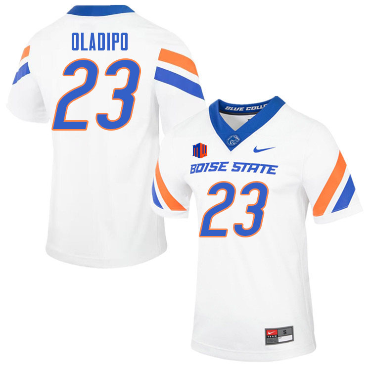 Men-Youth #23 Seyi Oladipo Boise State Broncos College Football Jerseys Stitched-White